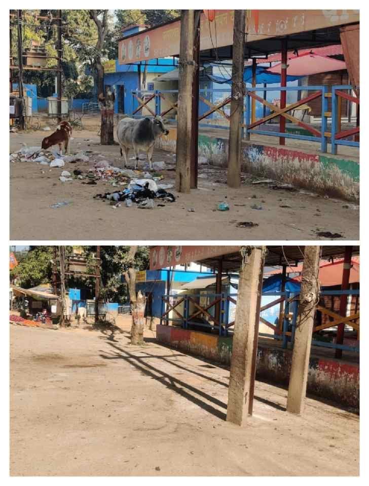 AMBIKAPUR: स्वच्छ भारत अभियान के तहत जारी स्वच्छता ड्राइव, गांधी नगर पौनी पसारी बाजार, गुरुनानक चौक में विशेष सफाई से सुधरी व्यवस्था