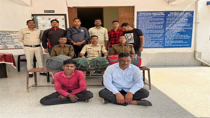 Crime News : शहर में बैठकर गांजा का धंधा करने वाले दो गिरफ्तार, पढ़े पूरी जानकारी
