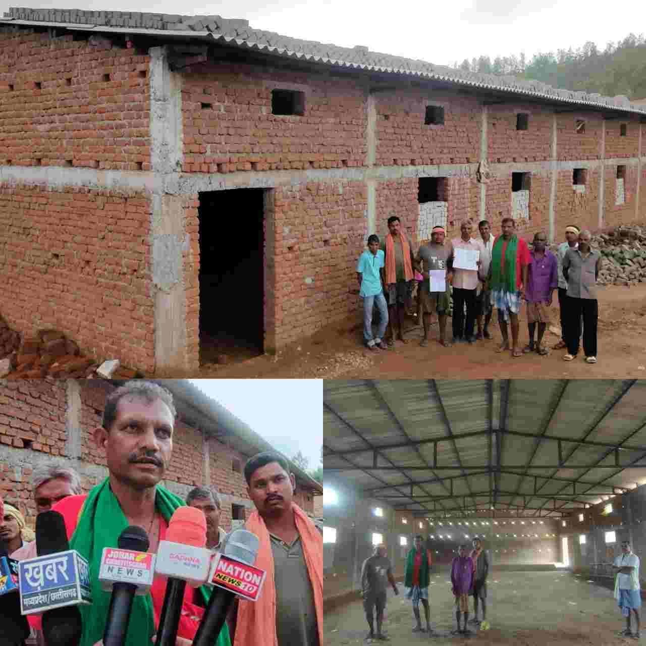 विधायक प्रतिनिधि व सिईओ ने पहले से बन रहें भवन को नया बताकर, काट डाला चार लाख अग्रिम राशि