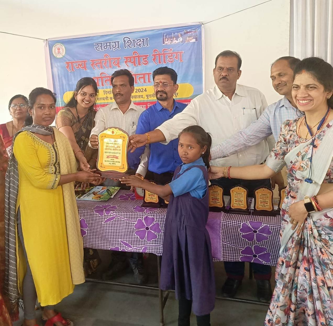 राज्य स्तरीय स्पीड रीडिंग प्रतियोगिता में जिले की छात्रा बनी विजेता
