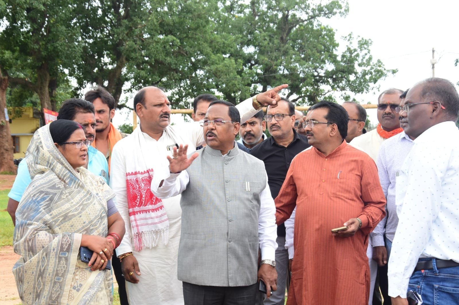 मंत्री श्री नेताम ने आयोजित होने वाले मेगा इवेंट कार्यक्रम स्थल का किया अवलोकन