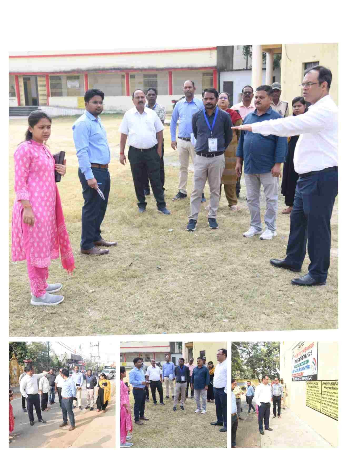 AMBIKAPUR: मतदान प्रतिशत बढ़ाने जिला प्रशासन की खास तैयारियां, कलेक्टर एवं जिला निर्वाचन अधिकारी ने लगभग आधे दर्जन से ज्यादा मल्टीबूथ भवनों का स्वयं किया निरीक्षण