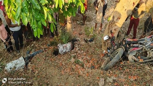 Accident News : बाइक पेड़ से टकराई, दो युवकों की मौत, एक गंभीर ,पढ़े पूरी खबर। ........